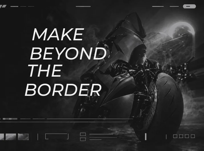 モビリティブランドのサイト制作例（MAKE BEYOND THE BORDER）